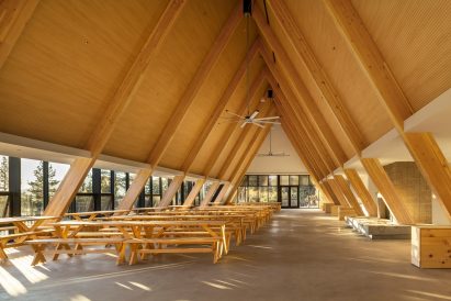Interior of Camp Lakota Dining hall