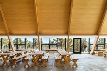 Interior of Camp Lakota dining hall