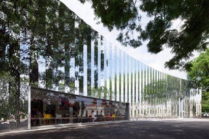 A mirrored building by All(zone)