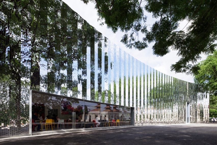 A mirrored building by All(zone)