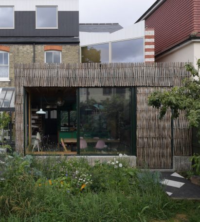Image of the rear of the extension from the garden