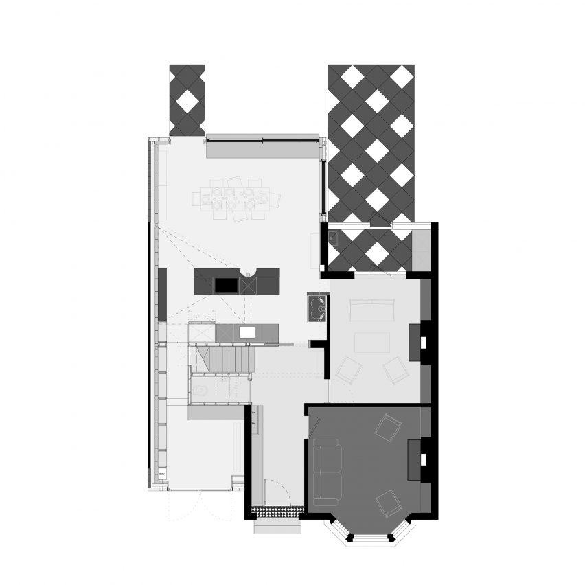 Ground floor plan of Forest House