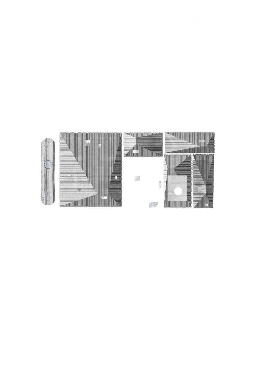 Roof plan of Argo Factory by ASA North