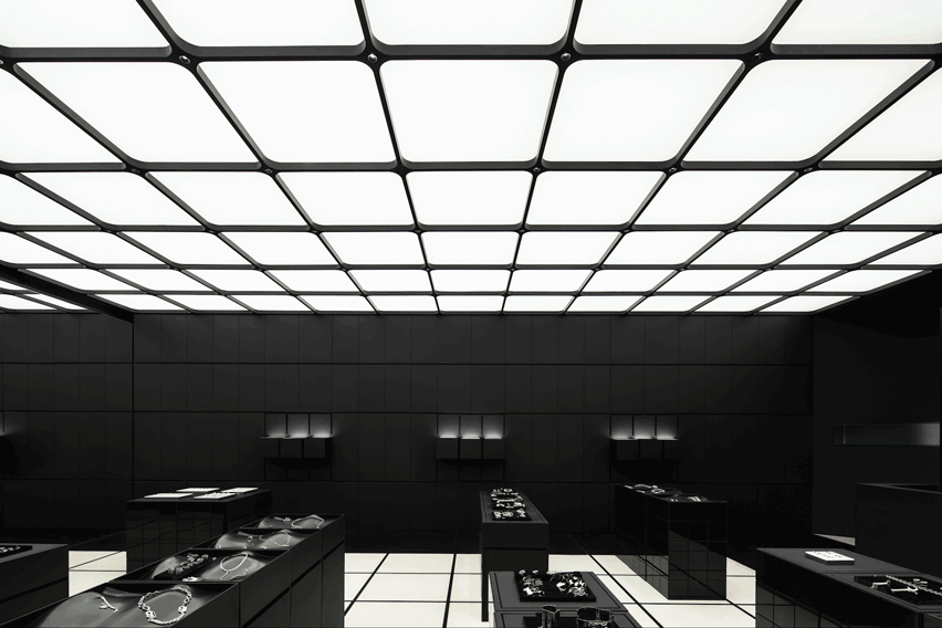 Gif of drawers lighting up in KVK store