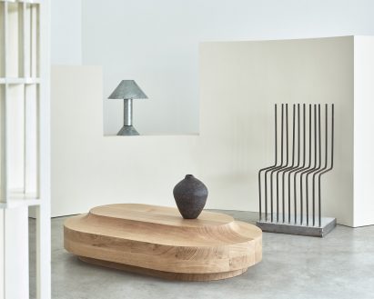 Low Collection solid oak furniture by Benni Allan for Béton Brut