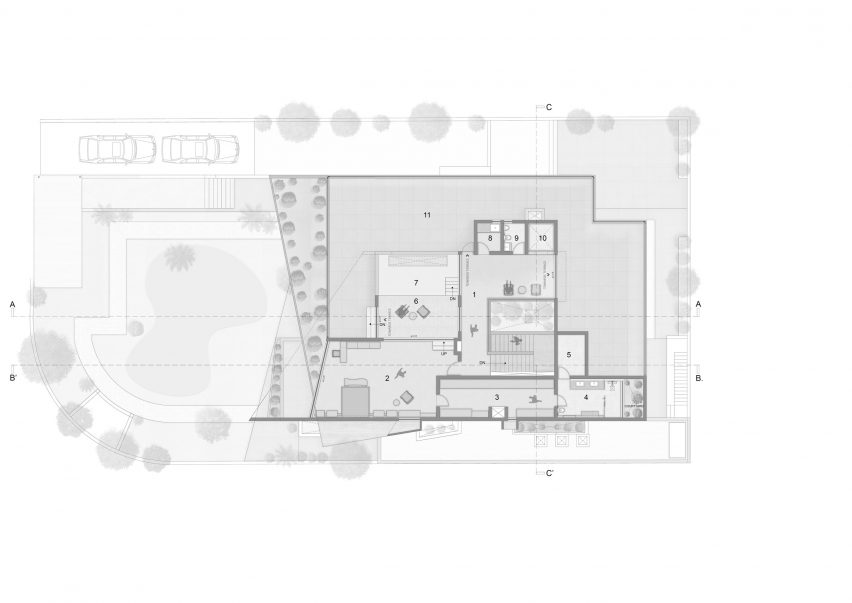 Second floor plan of Beton Brut