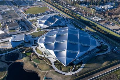 Image of the roof scale-like at Bay View campus