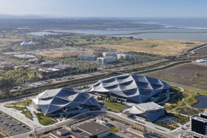 Aerial image of the Bay View campus