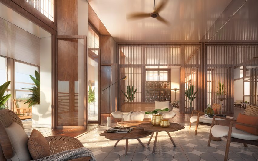 Interior of the BWDC Residential Tower