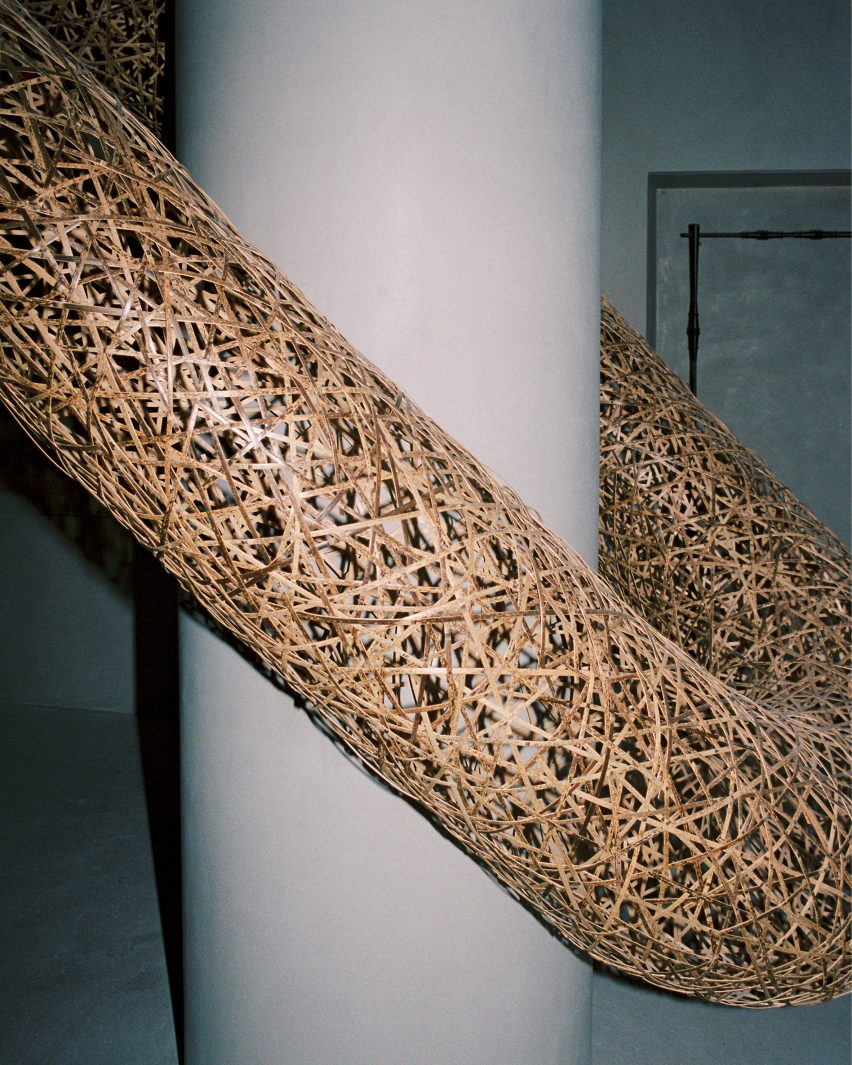 Casa Loewe is a fashion store in Barcelona that includes art pieces and furniture throughout