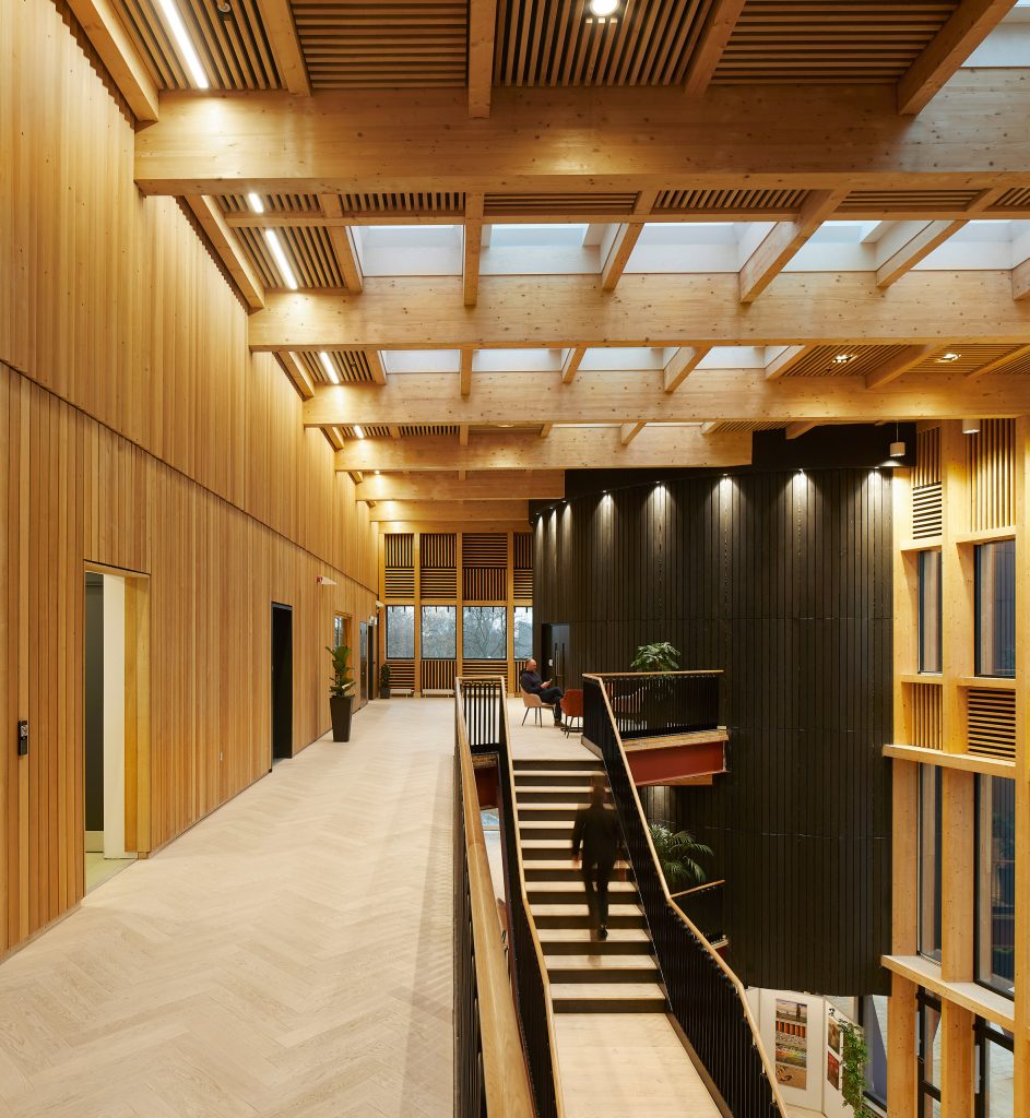 Interior of Creative Centre at York St John University by Tate+Co