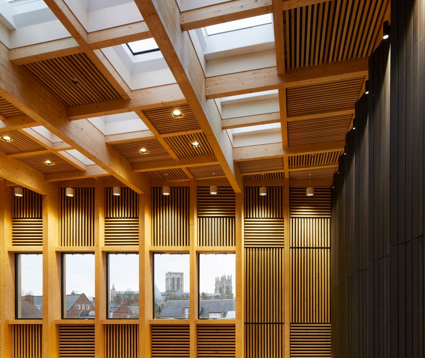 Interior of Creative Centre at York St John University by Tate+Co