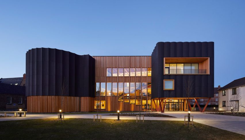 Front facade of Creative Centre at York St John University by Tate+Co