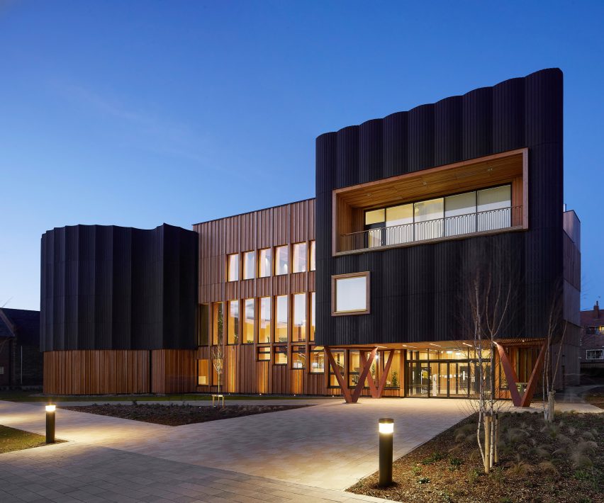 Front facade of Creative Centre at York St John University by Tate+Co
