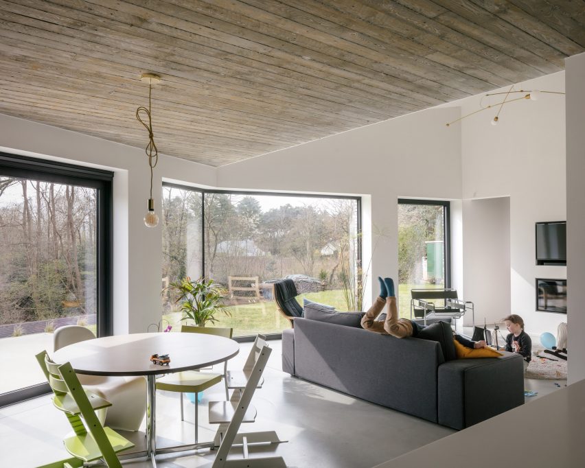 Interior of Belgian house by DéDal Architectes