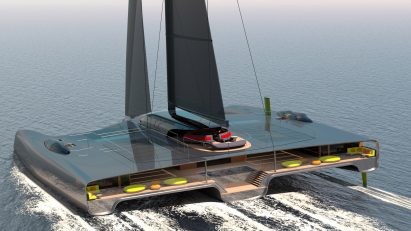 Domus trimaran by Van Geest Design and Rob Doyle Design