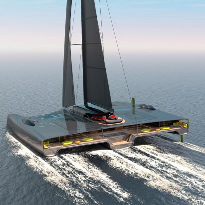 Domus trimaran by Van Geest Design and Rob Doyle Design