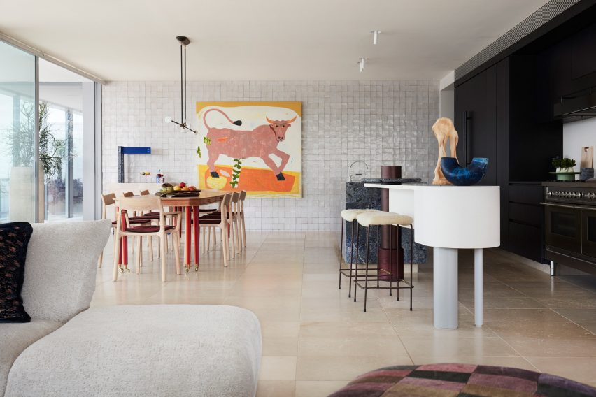 Living room interior of Dream Weaver penthouse designed by YSG