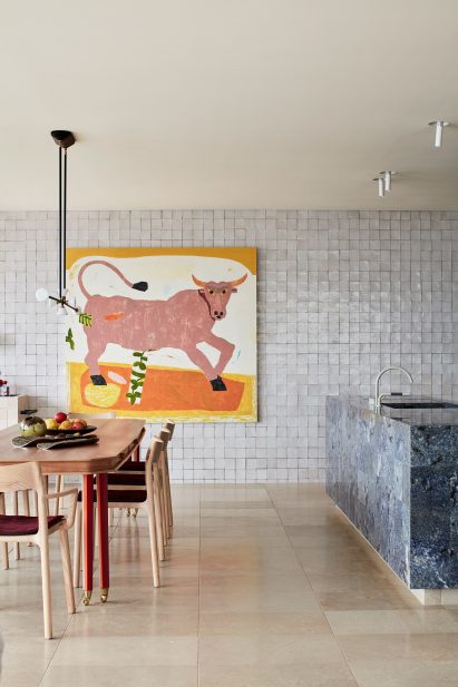 Dining room interior of Dream Weaver penthouse designed by YSG