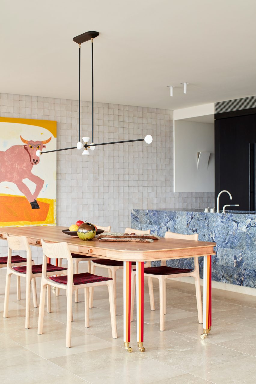 Kitchen interior of Dream Weaver penthouse designed by YSG