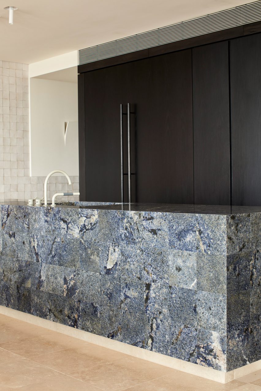 Kitchen interior of Dream Weaver penthouse designed by YSG
