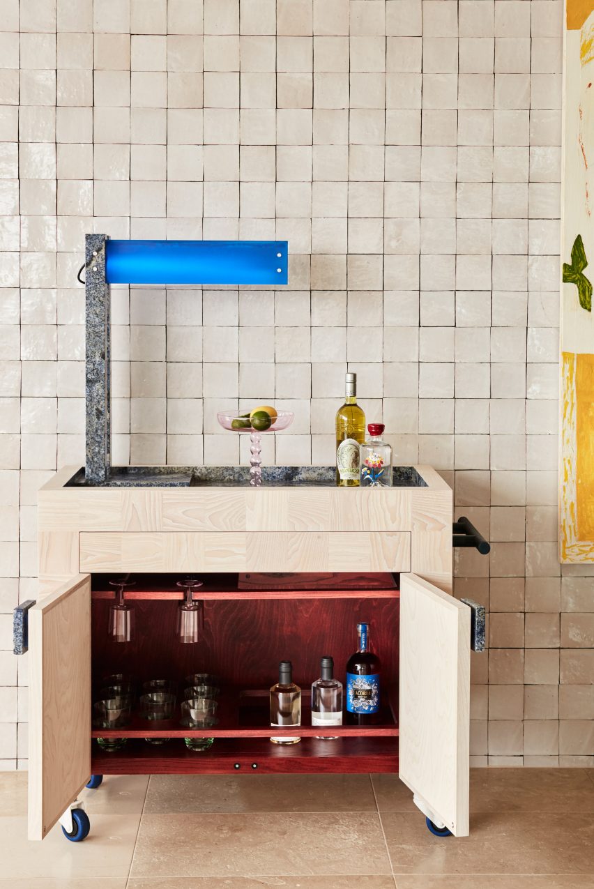 Bar area of Dream Weaver penthouse designed by YSG