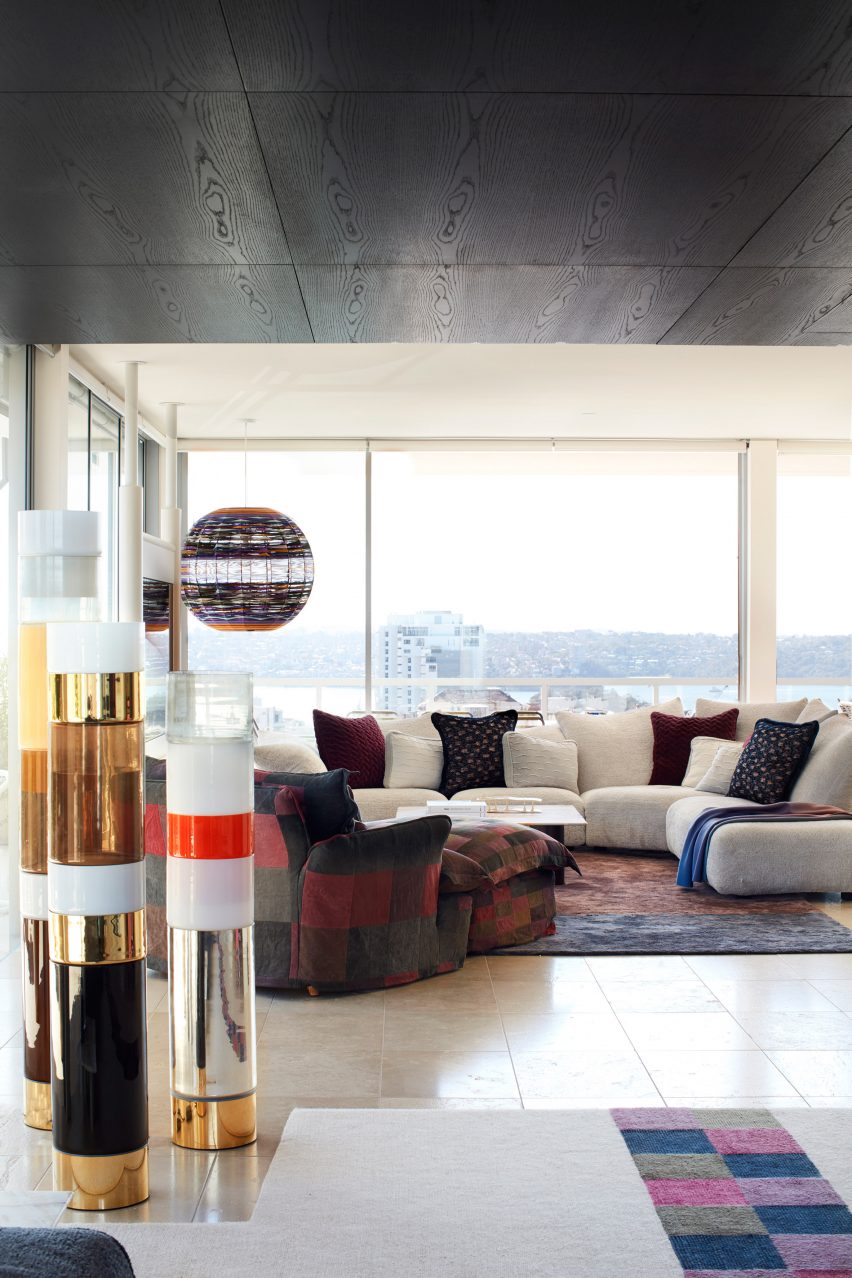 Living room interior of Dream Weaver penthouse designed by YSG