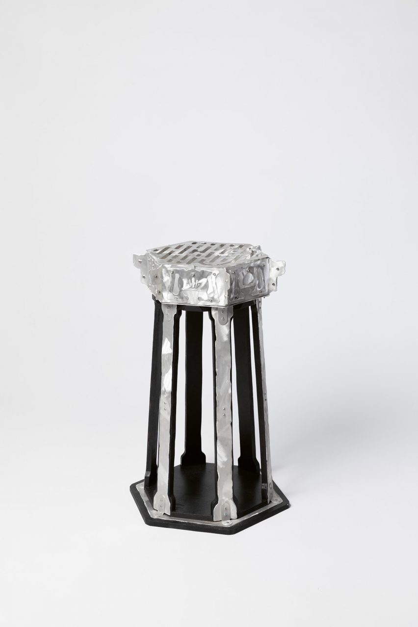 The Ornamental Basin side table by Thomas Ballouhey