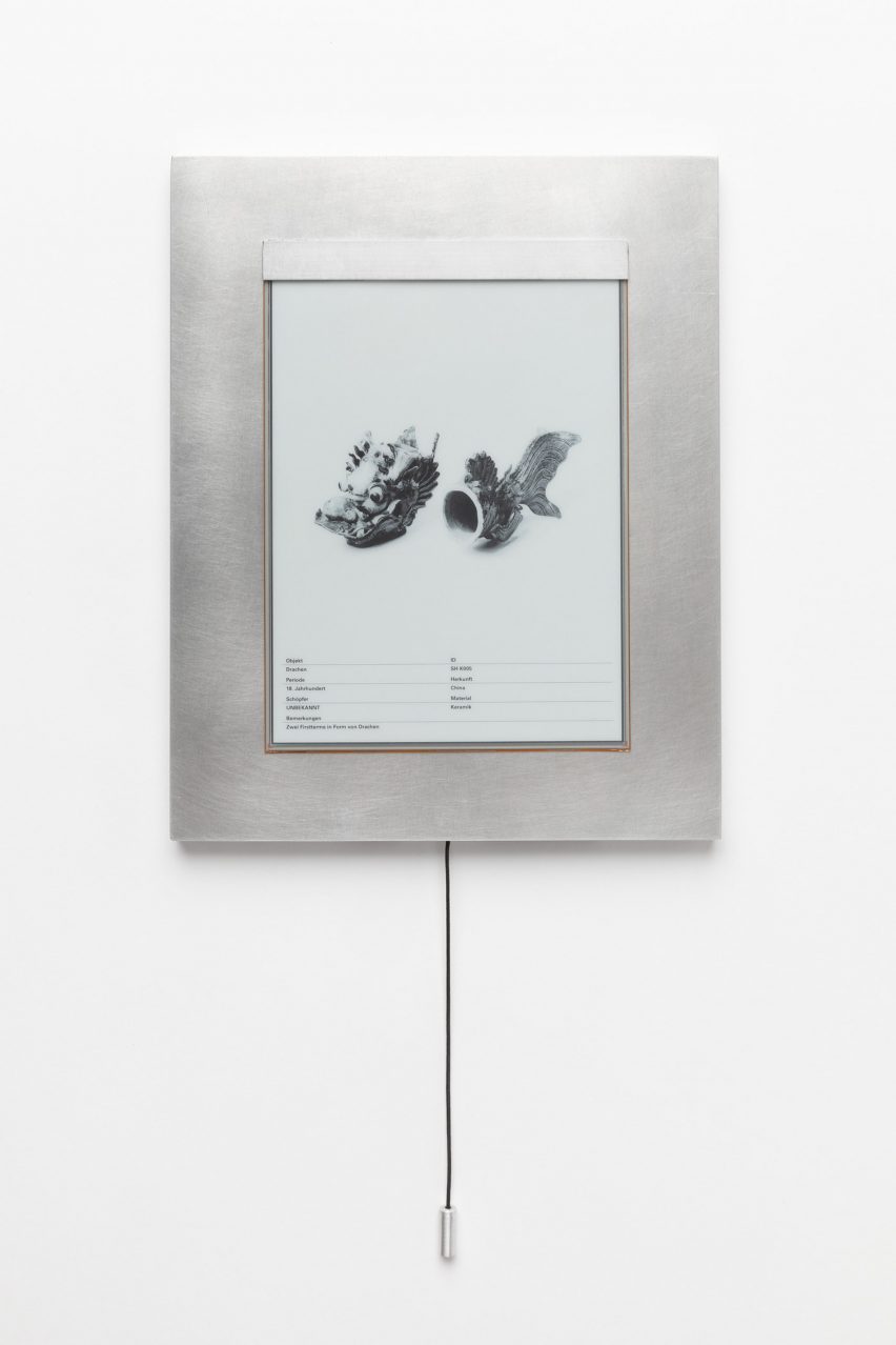 Record Keeper e-paper display with custom software by Commonplace Studio