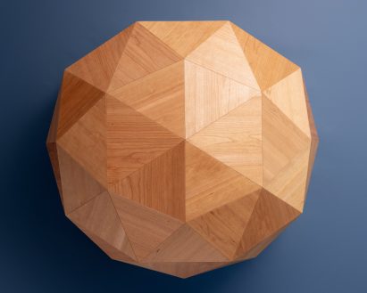 Top image of the tessellating detail of the Dome-Home dog kennel