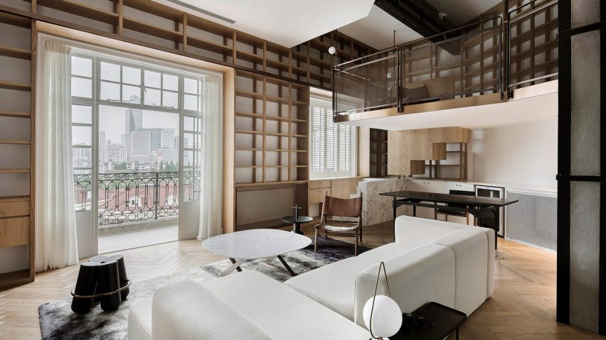 Interior image of a home with French doors