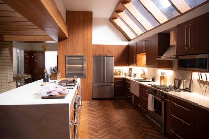 Fresh wooden kitchen