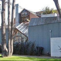 Steel-clad Gehry House in California