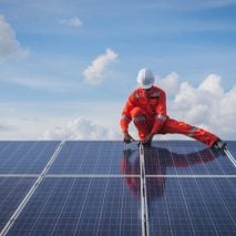 Solar panel installation