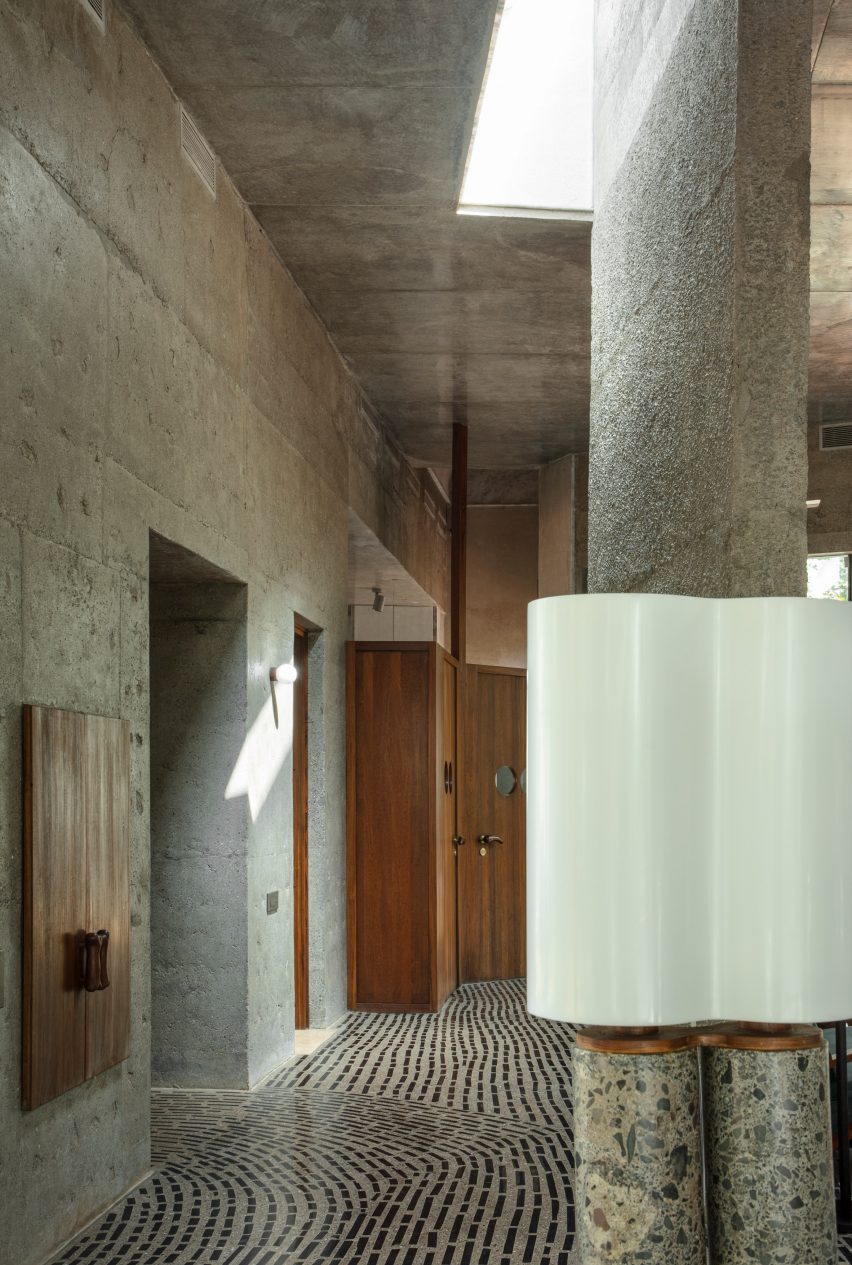Interior of House of Concrete Experiments by Samira Rathod Design Atelier