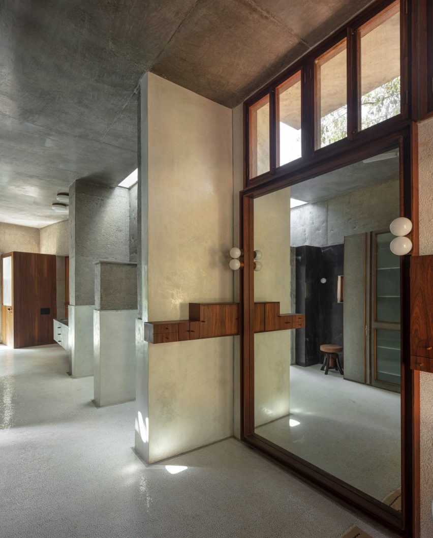 Interior of House of Concrete Experiments by Samira Rathod Design Atelier