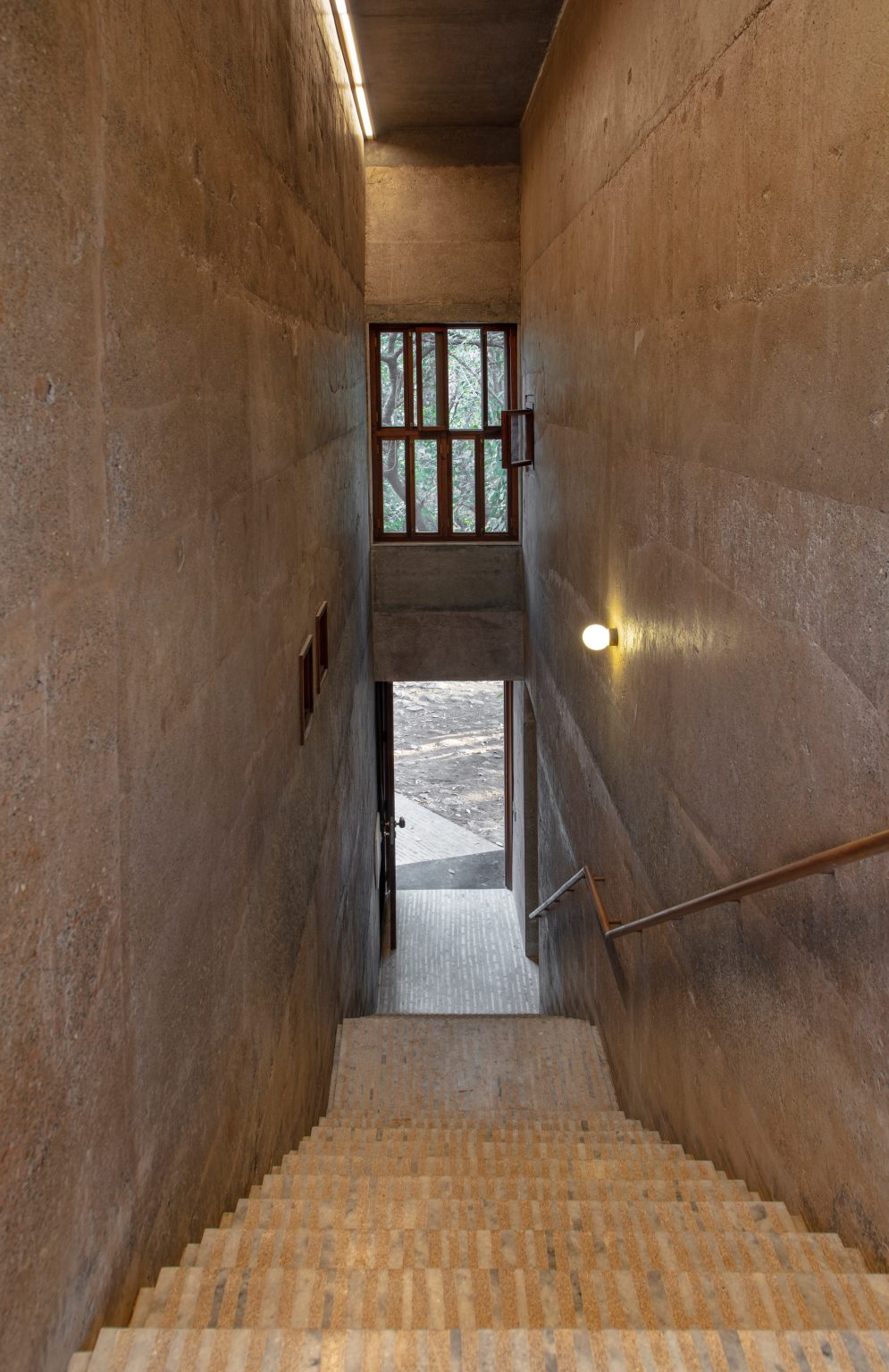 Interior of House of Concrete Experiments by Samira Rathod Design Atelier