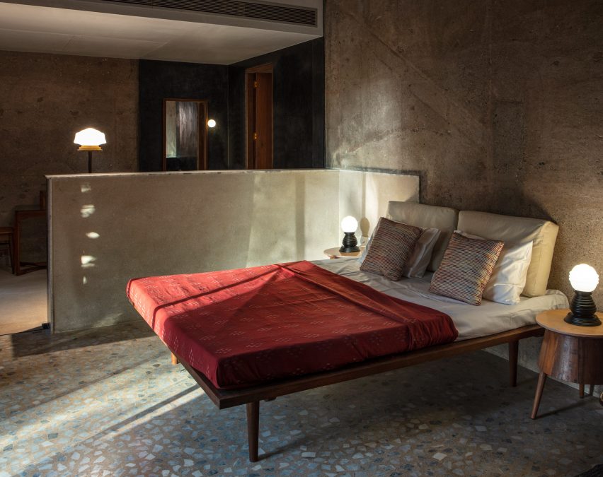Interior of House of Concrete Experiments by Samira Rathod Design Atelier