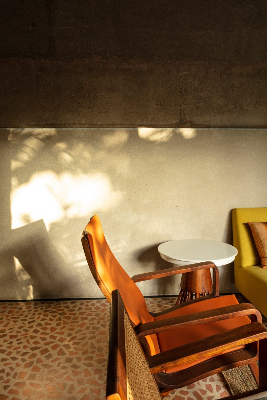 Interior of House of Concrete Experiments by Samira Rathod Design Atelier