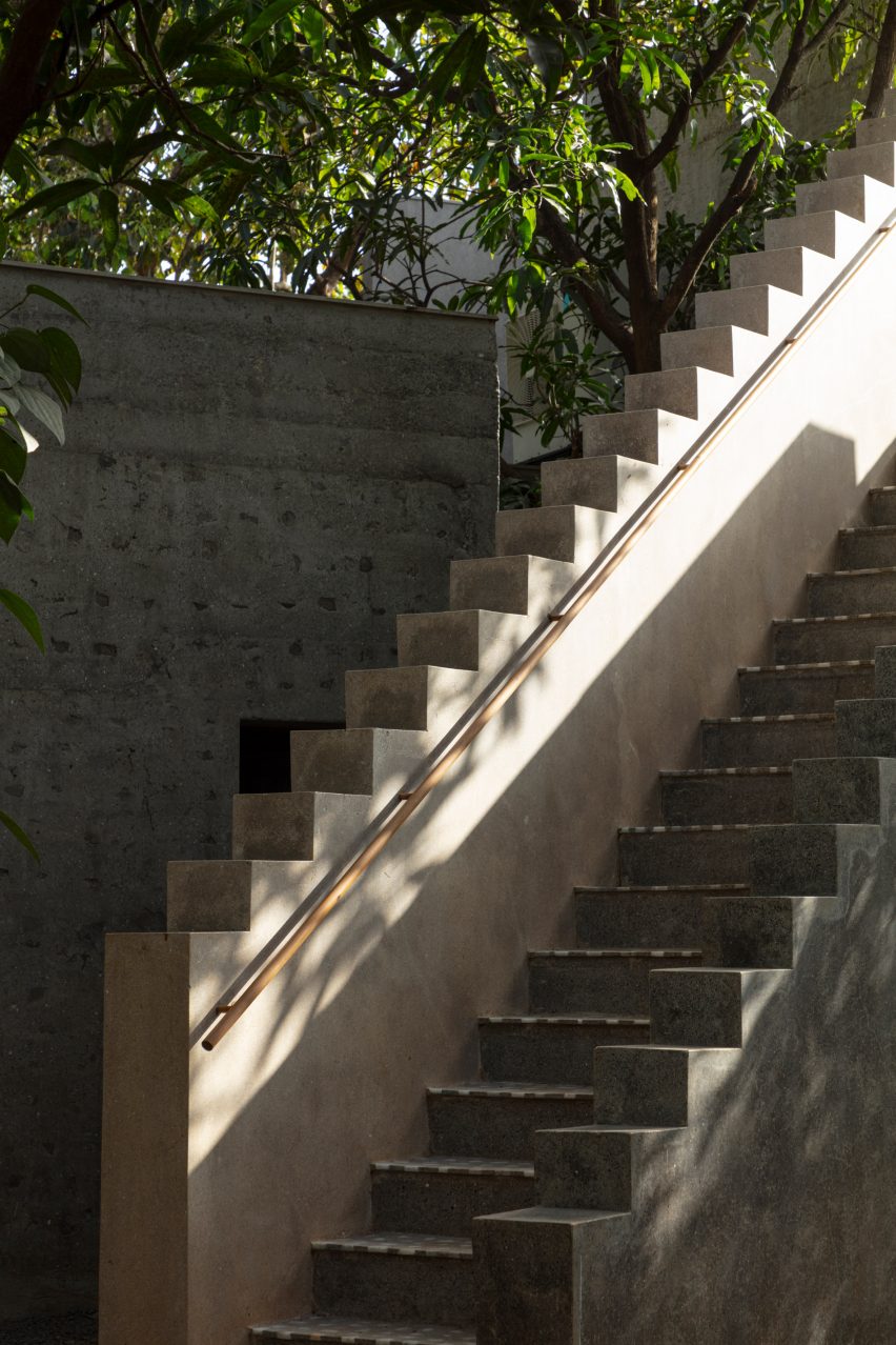 Concrete staircase