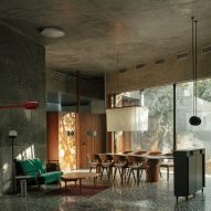 Interior of House of Concrete Experiments by Samira Rathod Design Atelier