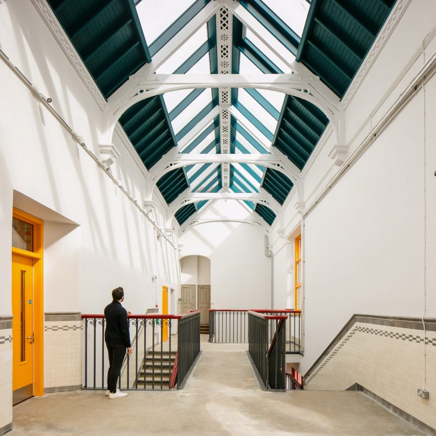 Atrium in Kinning Park Complex renovation by New Practice