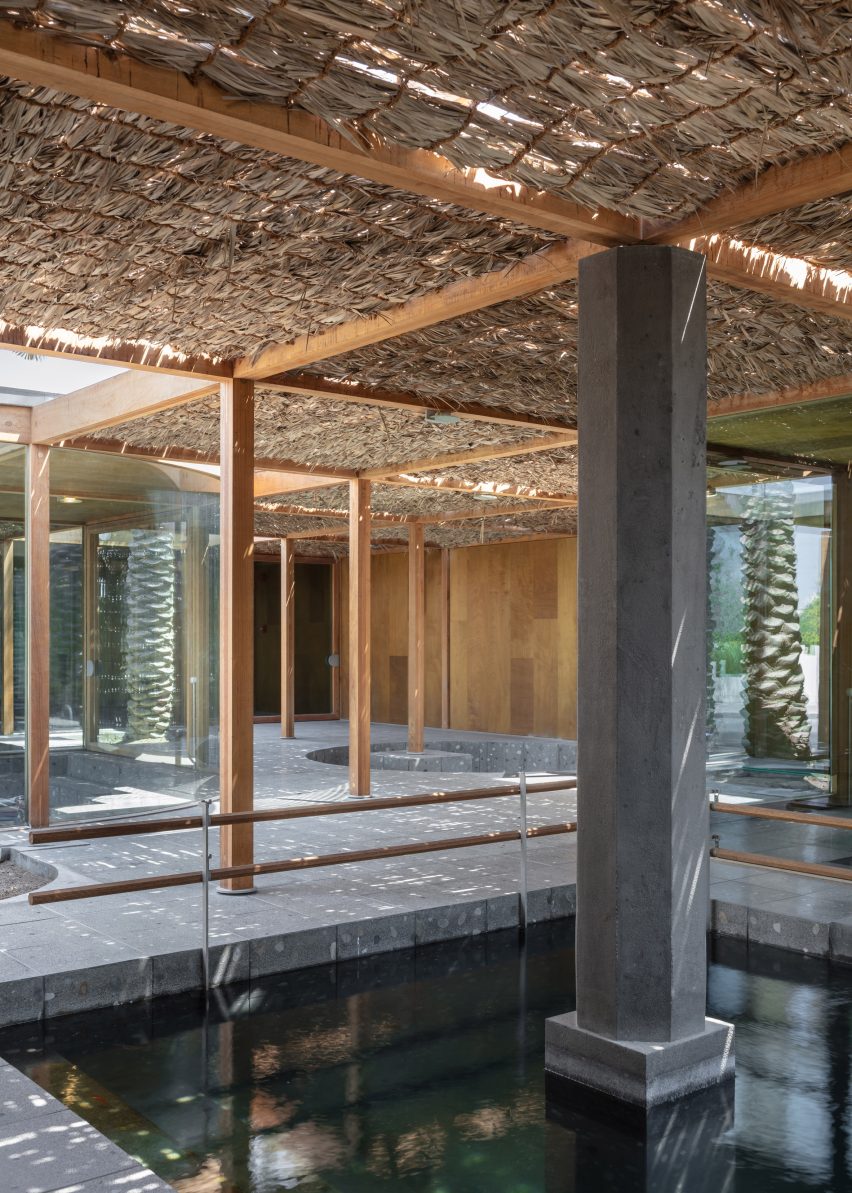 Al Naseej Textile Factory is a weaving facility in Bahrain that was designed by Leopold Banchini Architects