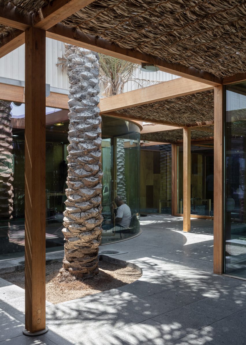 Al Naseej Textile Factory is a weaving facility in Bahrain that was designed by Leopold Banchini Architects