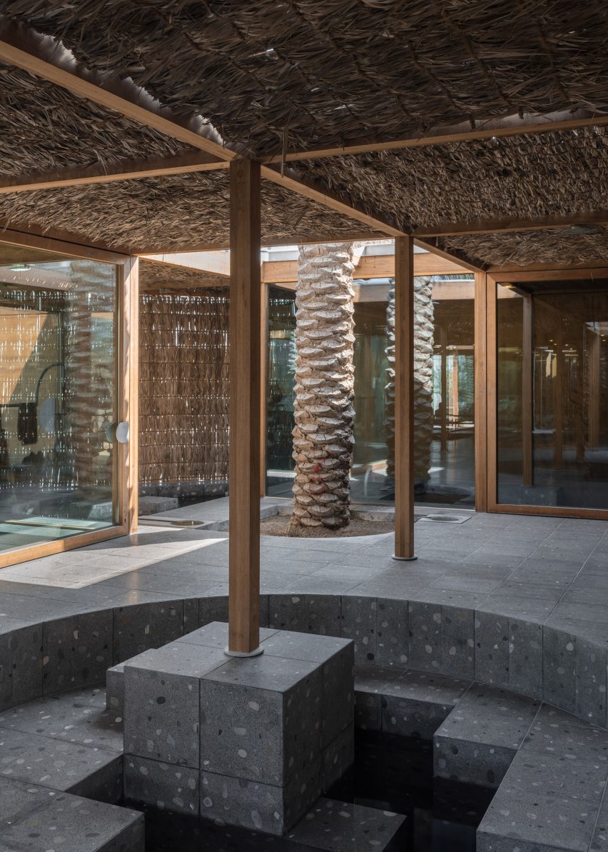 Al Naseej Textile Factory is a weaving facility in Bahrain that was designed by Leopold Banchini Architects