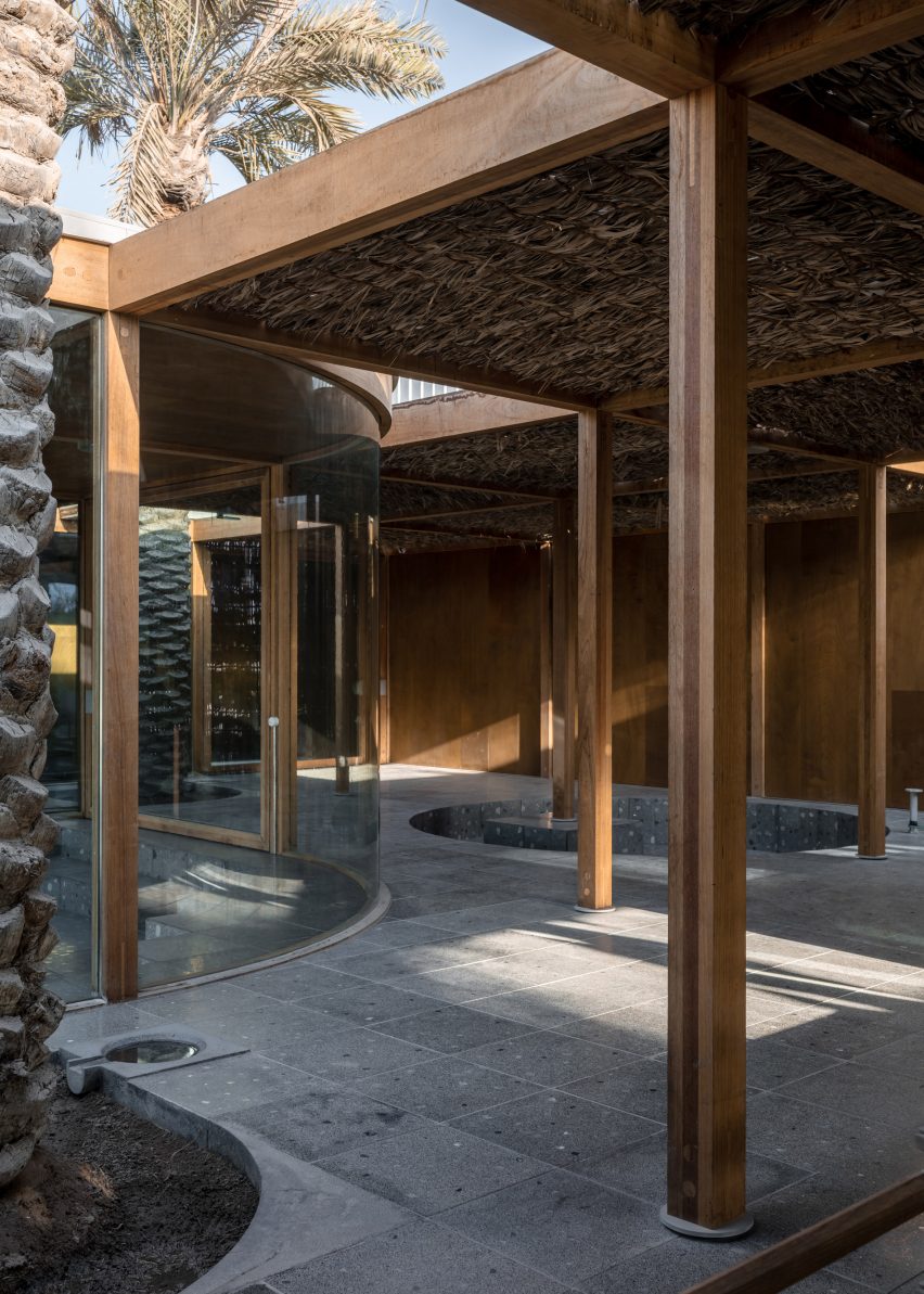 Al Naseej Textile Factory is a weaving facility in Bahrain that was designed by Leopold Banchini Architects