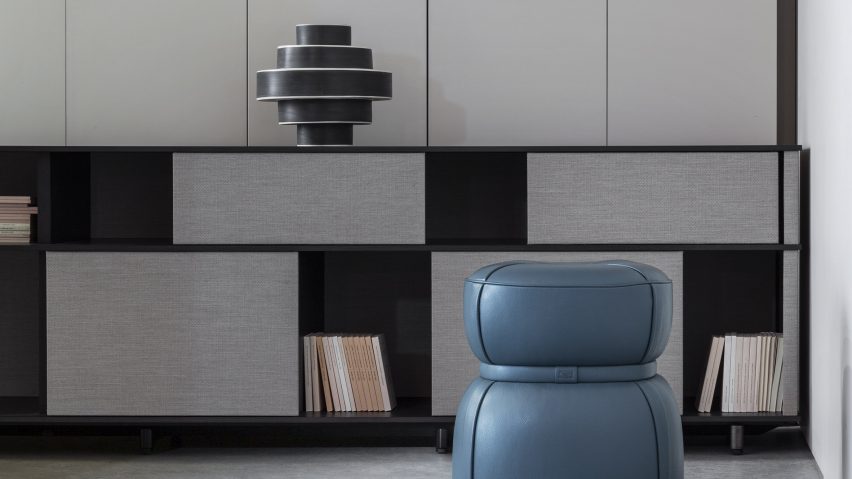 Lloyd Tex bookcase by Jean Marie Massaud for Poltrona Frau