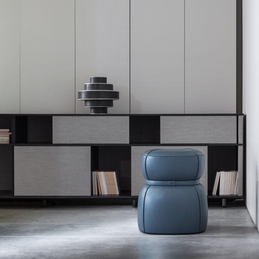 Lloyd Tex bookcase by Jean Marie Massaud for Poltrona Frau