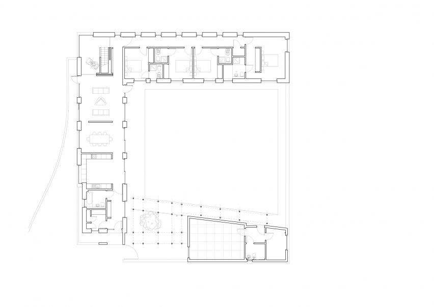 Plan of Ceangal House