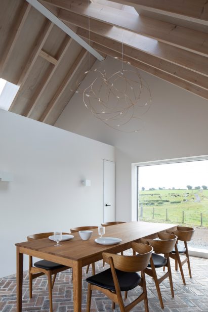 Interior image of a dining area at Ceangal House